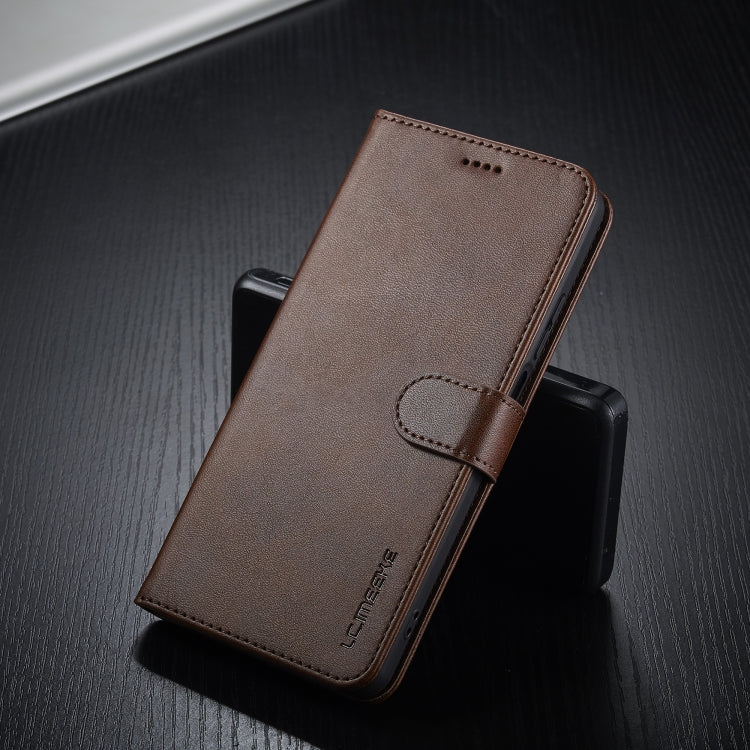 For Realme C55 LC.IMEEKE Calf Texture Horizontal Flip Leather Case(Brown) - free shipping - PMC TechLife - Order now!