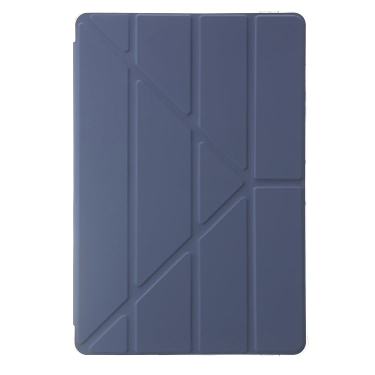 For Samsung Galaxy Tab S10+ / S9+ Clear Acrylic Deformation Leather Tablet Case(Lavender)