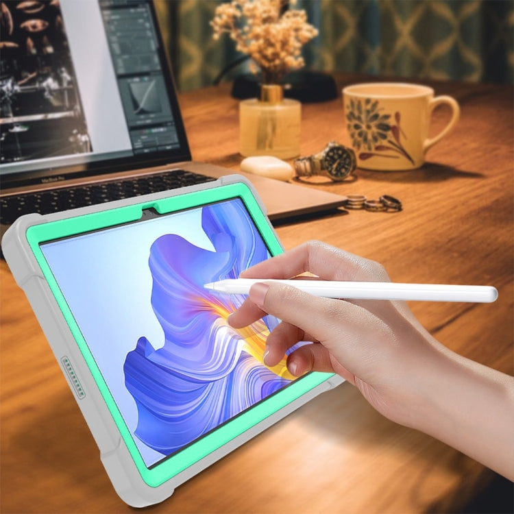 For Honor Pad X8 Shockproof Silicone Hybrid PC Tablet Case with Holder(Mint Green + Grey) - free shipping - PMC TechLife - Order now!