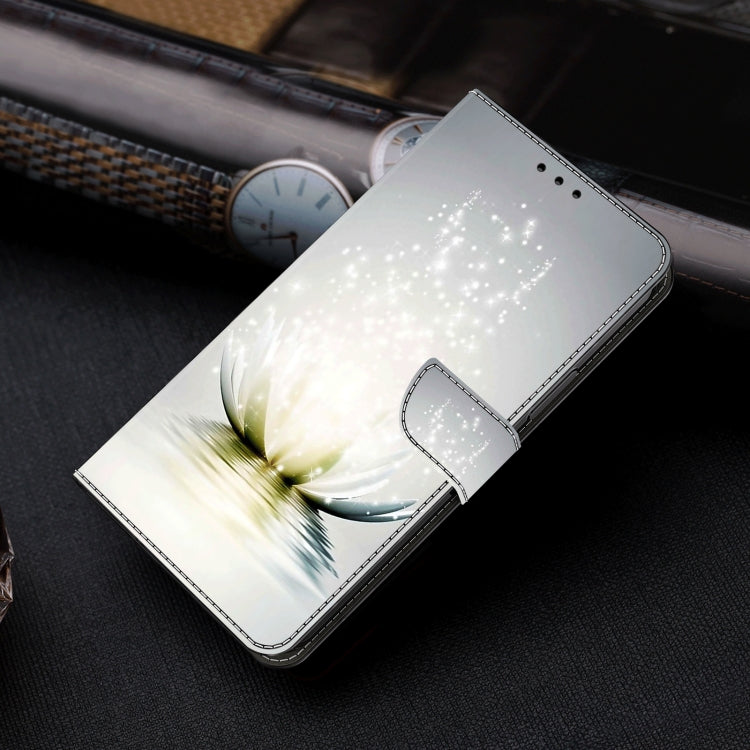 For Motorola Moto G Play 2024 Crystal 3D Shockproof Protective Leather Phone Case(Light Lotus)