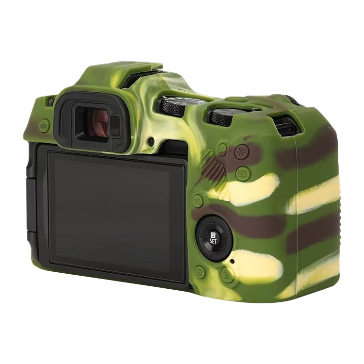 For Canon EOS R8 Soft Silicone Protective Case(Camouflage)