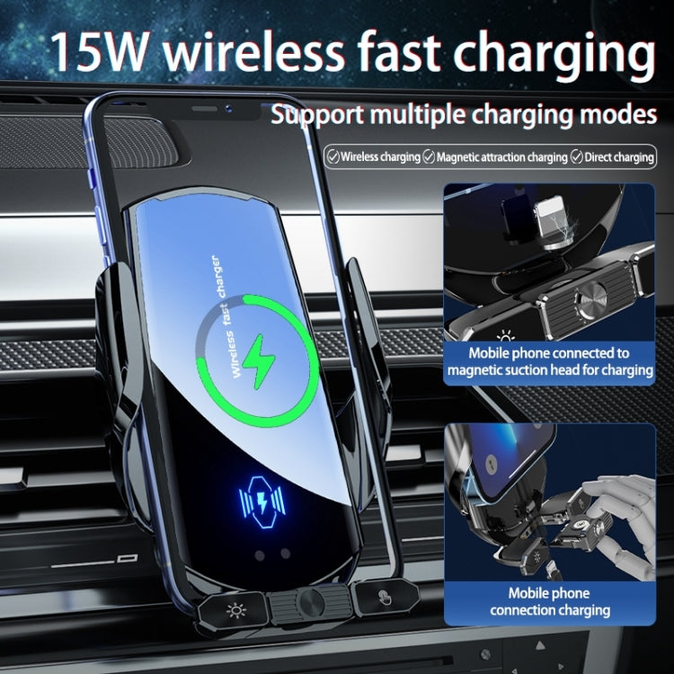 Q88 Infrared lnduction Wireless Fast Charging Air Outlet Car Holder(Black) - Wireless Charger Holders by PMC TechLife | Online Shopping South Africa | PMC TechLife | Buy Now Pay Later Mobicred
