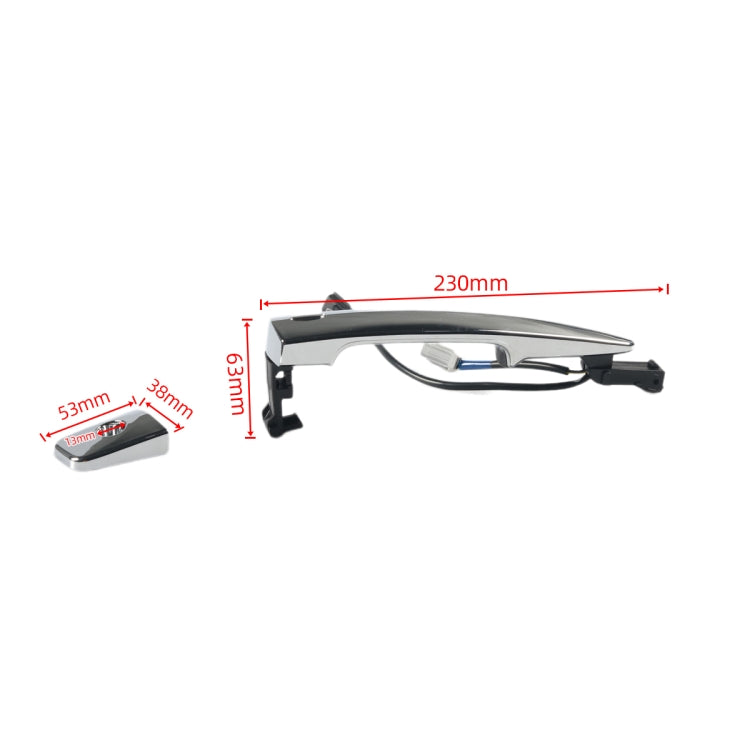A8500-01 For Nissan Car Front Left Outside Door Chrome Handle with Inductance 80640-9N00A - Door Handles by PMC TechLife | Online Shopping South Africa | PMC TechLife | Buy Now Pay Later Mobicred