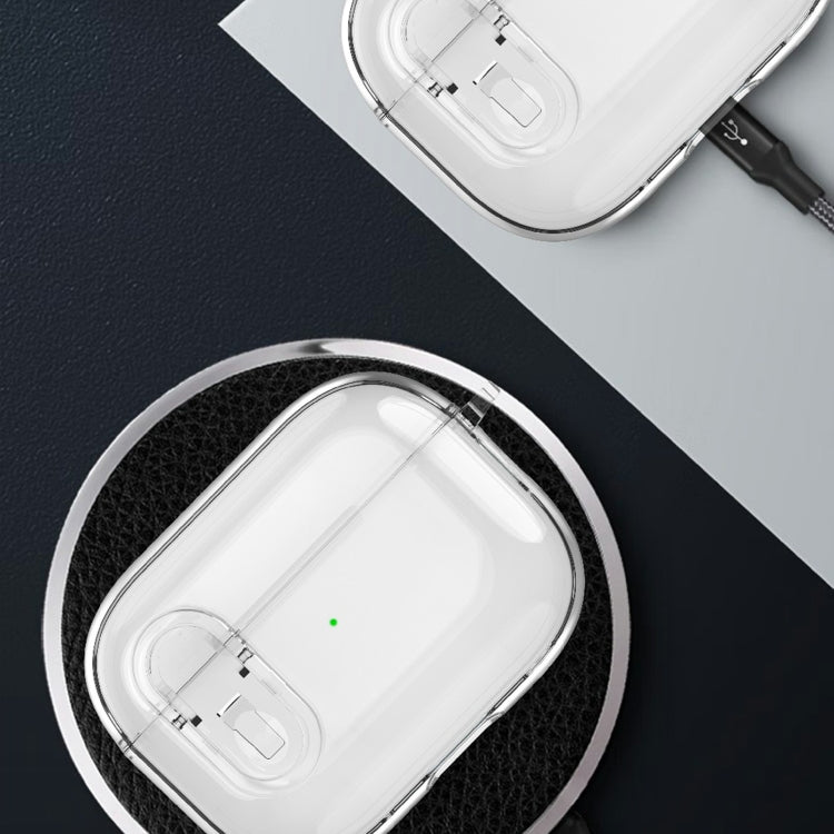 For AirPods 3 Ice Crystals Shockproof Earphone Protective Case(Purple)