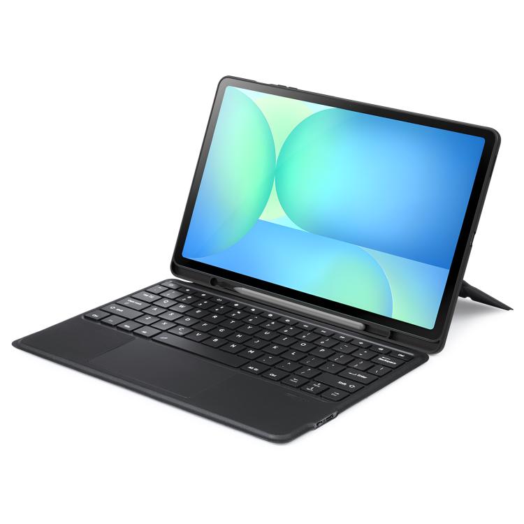 For Samsung Galaxy Tab S10 FE+ DUX DUCIS DK Floating Magnetic Keyboard Leather Tablet Case with Holder(Black) - free shipping - PMC Jewellery - Order now!