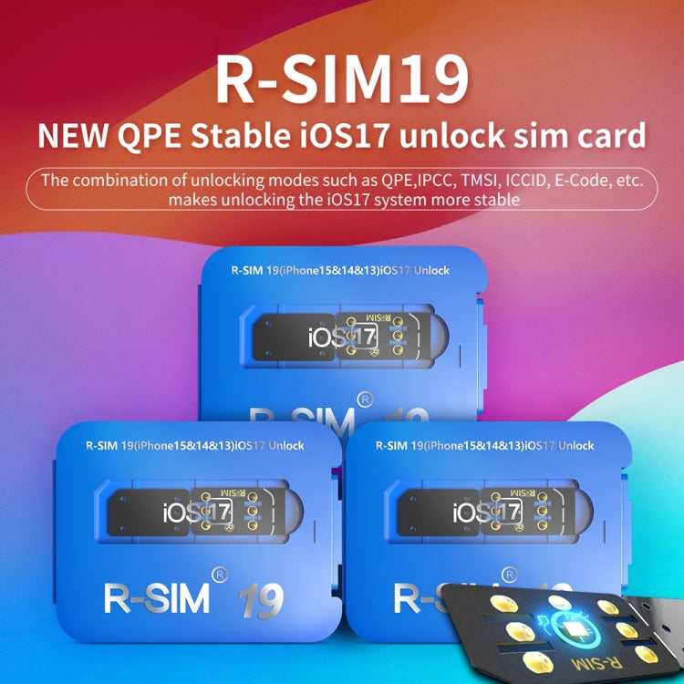 R-SIM 19 Turns Locked Phone Into Unlocked iOS17 System Universal 5G Unlocking Card - Unlock SIM Card by PMC Jewellery | Online Shopping South Africa | PMC Jewellery | Buy Now Pay Later Mobicred