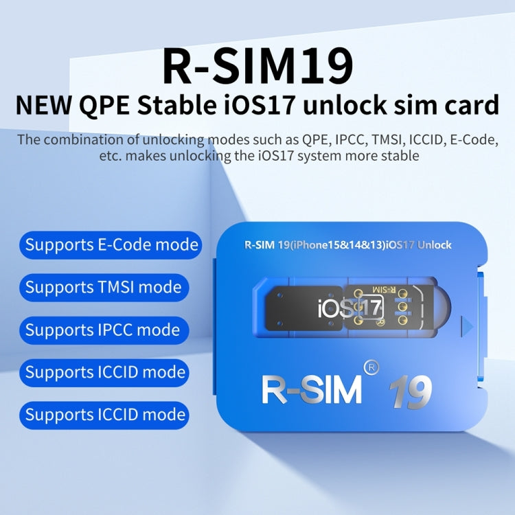 R-SIM 19 Turns Locked Phone Into Unlocked iOS17 System Universal 5G Unlocking Card - Unlock SIM Card by PMC Jewellery | Online Shopping South Africa | PMC Jewellery | Buy Now Pay Later Mobicred