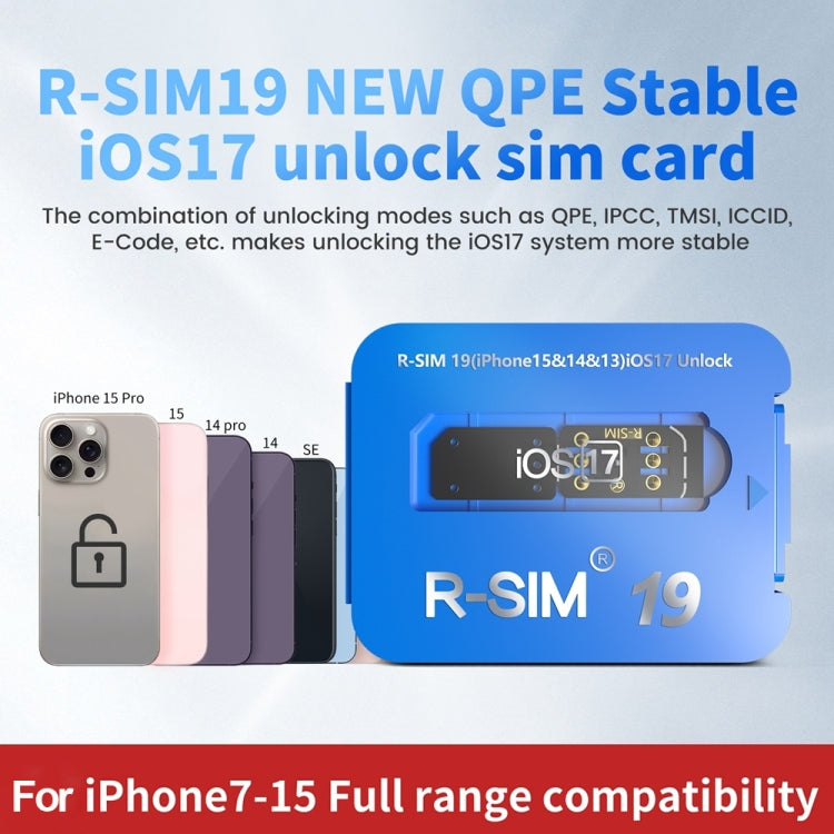 R-SIM 19 Turns Locked Phone Into Unlocked iOS17 System Universal 5G Unlocking Card - Unlock SIM Card by PMC Jewellery | Online Shopping South Africa | PMC Jewellery | Buy Now Pay Later Mobicred