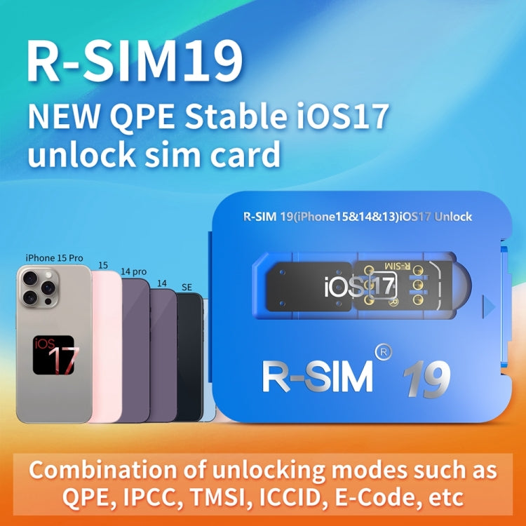 R-SIM 19 Turns Locked Phone Into Unlocked iOS17 System Universal 5G Unlocking Card - Unlock SIM Card by PMC Jewellery | Online Shopping South Africa | PMC Jewellery | Buy Now Pay Later Mobicred