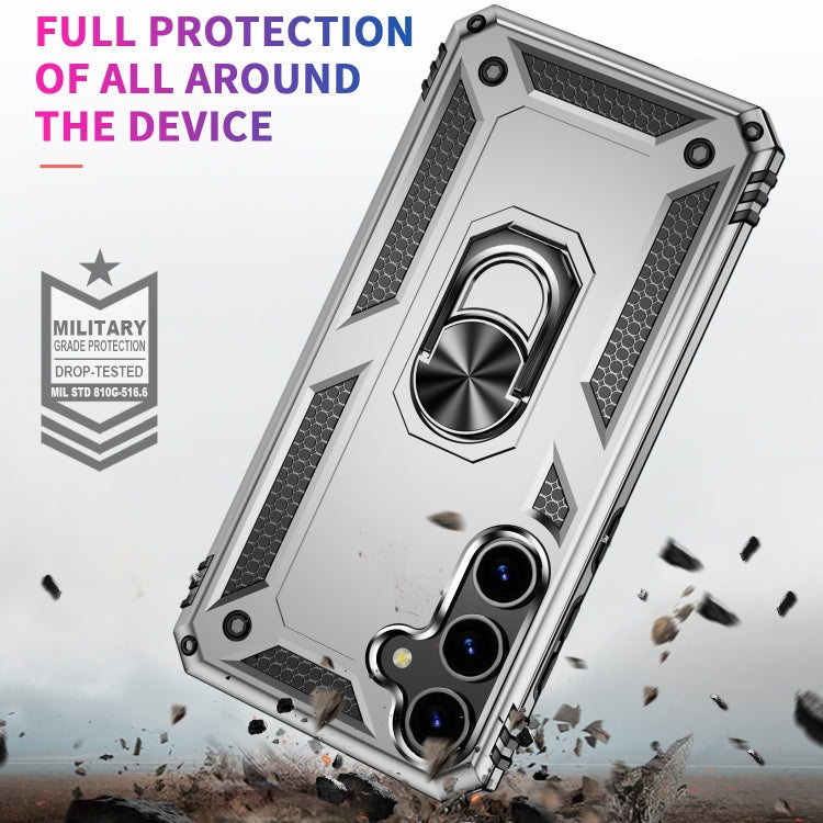 For Samsung Galaxy S24+ 5G Shockproof TPU + PC Phone Case(Silver) - Galaxy S24+ 5G Cases by PMC TechLife | Online Shopping South Africa | PMC TechLife