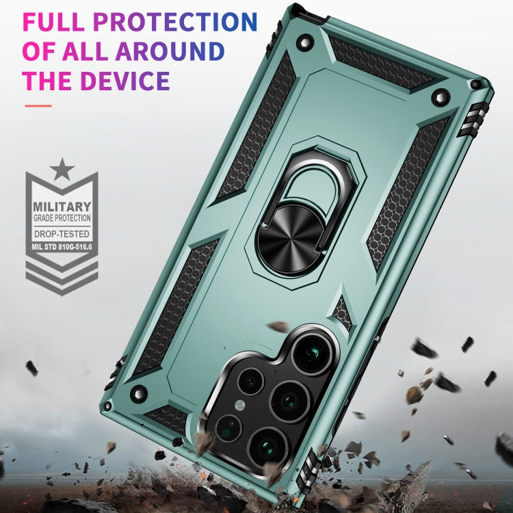 For Samsung Galaxy S24 Ultra 5G Shockproof TPU + PC Phone Case(Dark Green) - Galaxy S24 Ultra 5G Cases by PMC TechLife | Online Shopping South Africa | PMC TechLife