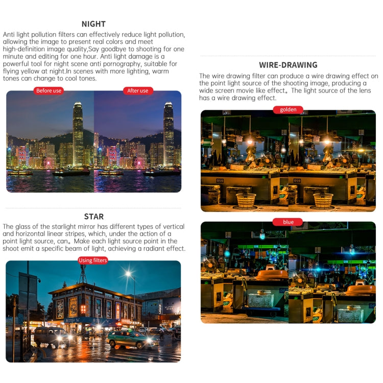 For DJI OSMO Pocket 3 JSR CB Series Camera Lens Filter, Filter:12 in 1 UV CPL ND/PL STAR NIGHT - free shipping - PMC Jewellery - Order now!