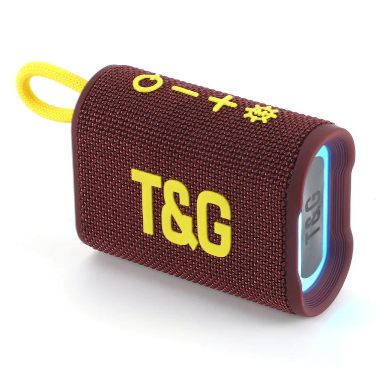 T&G TG396 Outdoor Portable Ambient RGB Light IPX7 Water-resistant Bluetooth Speaker(Purple)