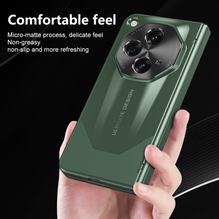 For OPPO Find N3 / OnePlus Open Integrated Frosted Electroplating Full Coverage Phone Case(Green) - OnePlus Cases by PMC TechLife | Online Shopping South Africa | PMC TechLife | Buy Now Pay Later Mobicred