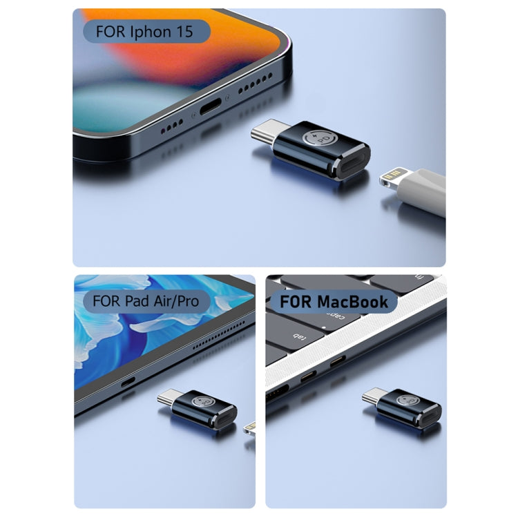 PD27W USB-C / Type-C to 8 Pin Adapter(Black)