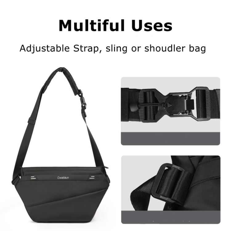 Cwatcun D92 Outdoor Camera Bag Professional Crossbody Sling Bag, Size:45.5 x 24.5 x 14 .5cm Large(Black)