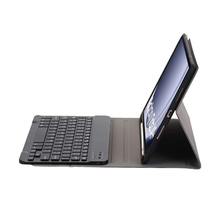 For Samsung Galaxy Tab A9+ X210/X215/X215 A09B Candy Color TPU Bluetooth Keyboard Leather Tablet Case with Pen Holder(Black) - Samsung Keyboard by PMC TechLife | Online Shopping South Africa | PMC TechLife