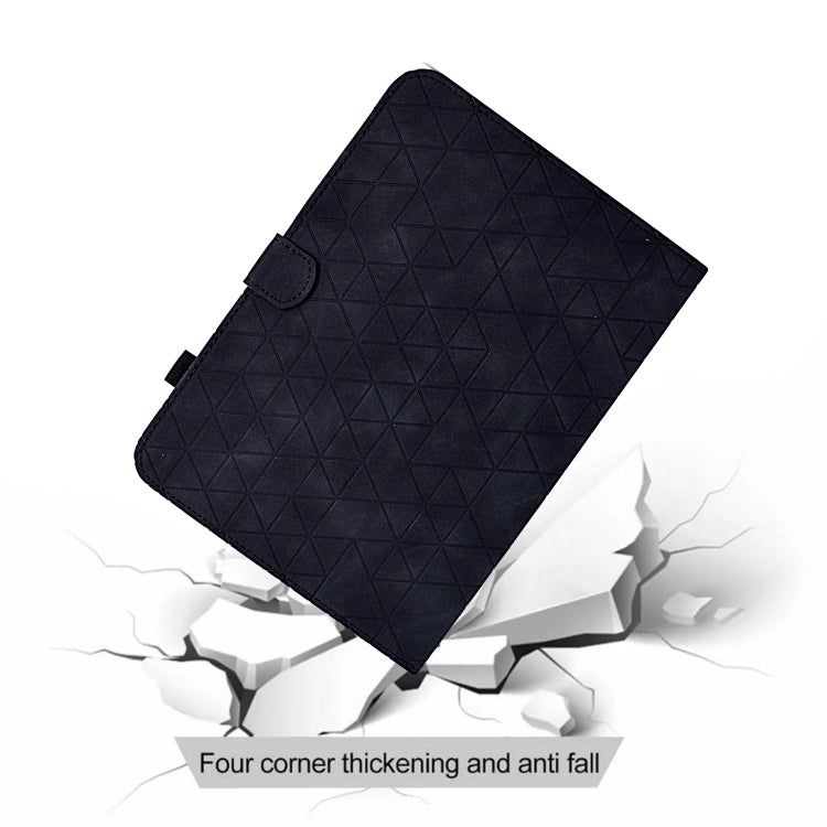 For iPad Pro 11 2024 Rhombus TPU Smart Leather Tablet Case(Black) - iPad Pro 11 2024 Cases by PMC TechLife | Online Shopping South Africa | PMC TechLife | Buy Now Pay Later Mobicred