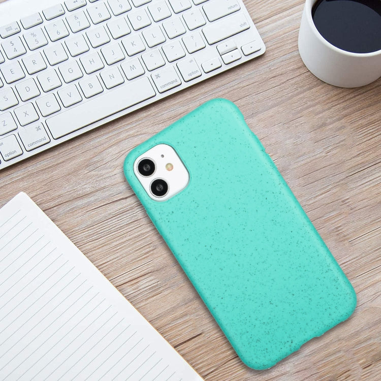 For iPhone 12 Wheat MagSafe Magnetic Straw Material + TPU Phone Case(Green) - iPhone 12 / 12 Pro Cases by PMC TechLife | Online Shopping South Africa | PMC TechLife