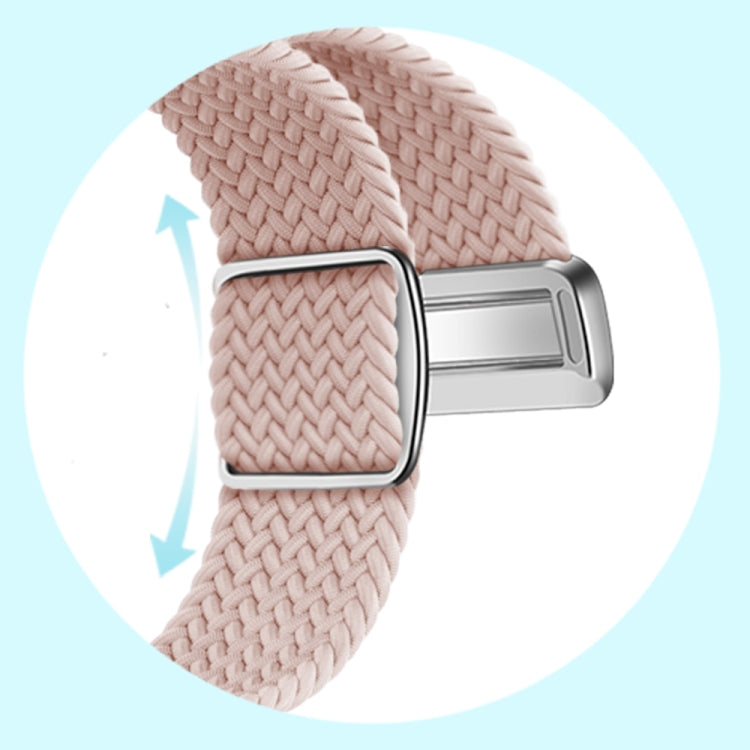 For Google Pixel Watch / Watch 2 Nylon Loop Magnetic Buckle Watch Band(Black Rainbow) - Watch Bands by PMC Jewellery | Online Shopping South Africa | PMC Jewellery | Buy Now Pay Later Mobicred