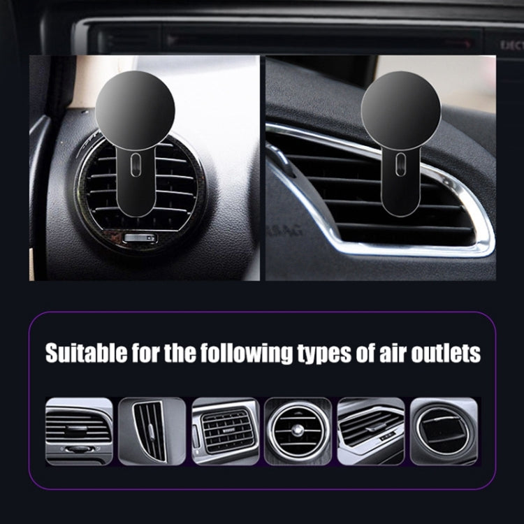 360 Degree Rotating Car Air Outlet Magnetic Phone Holder(Grey)