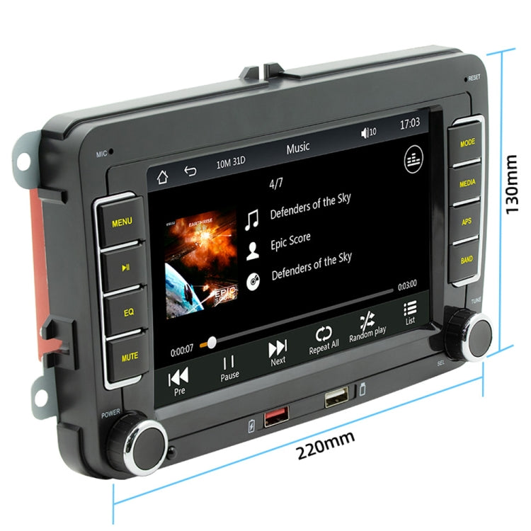 F9070 For Volkswagen 7 inch Portable Car MP5 Player Support CarPlay / Android Auto(Black) - Car MP3 & MP4 & MP5 by PMC Jewellery | Online Shopping South Africa | PMC Jewellery | Buy Now Pay Later Mobicred