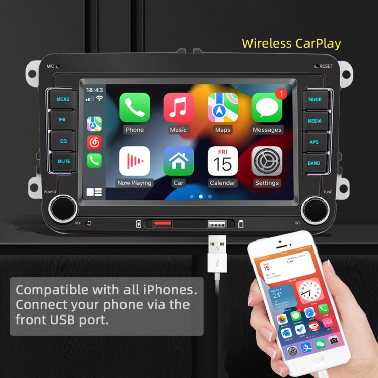 F9070 For Volkswagen 7 inch Portable Car MP5 Player Support CarPlay / Android Auto(Black) - Car MP3 & MP4 & MP5 by PMC Jewellery | Online Shopping South Africa | PMC Jewellery | Buy Now Pay Later Mobicred