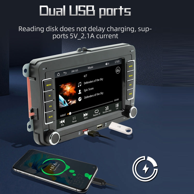 F9070 For Volkswagen 7 inch Portable Car MP5 Player Support CarPlay / Android Auto(Black) - Car MP3 & MP4 & MP5 by PMC Jewellery | Online Shopping South Africa | PMC Jewellery | Buy Now Pay Later Mobicred