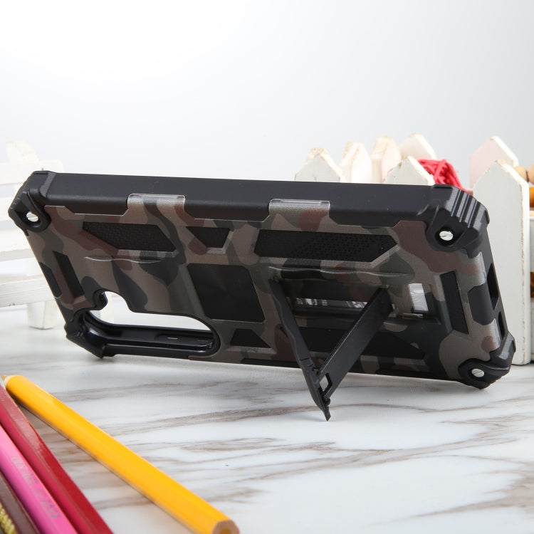 For Samsung Galaxy S24 5G Camouflage Armor Kickstand TPU + PC Magnetic Phone Case(Army Green) - Galaxy S24 5G Cases by PMC TechLife | Online Shopping South Africa | PMC TechLife