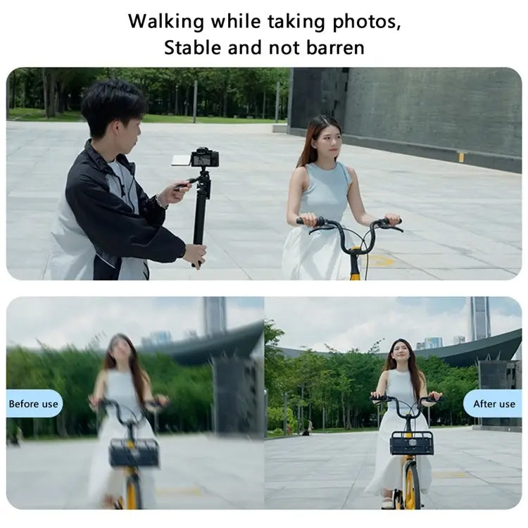 YESIDO SF17 Multifunctional Retractable Metal Tripod Stand Selfie Stick for Cell Phones Camera(Black)