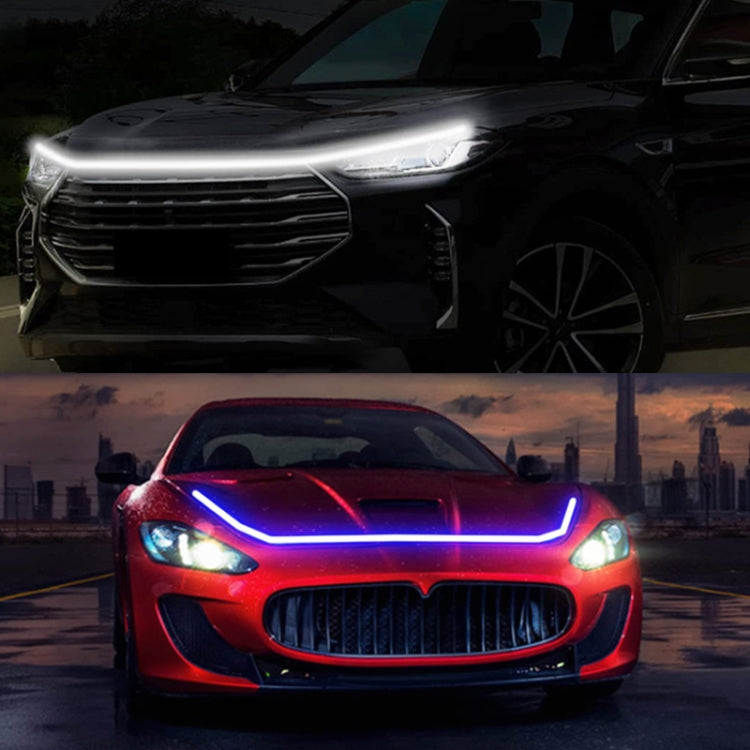 Car Startup Scan Through Hood LED Daytime Running Atmosphere Light, Length:1.2m(White Light) - Running Lights by PMC TechLife | Online Shopping South Africa | PMC TechLife | Buy Now Pay Later Mobicred