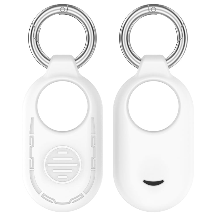 For Samsung Galaxy SmartTag 2 Location Tracker Portable Silicone Protective Case(White) - SmartTag Accessories by PMC Jewellery | Online Shopping South Africa | PMC Jewellery