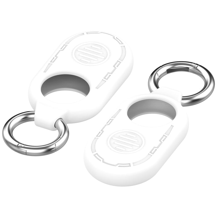 For Samsung Galaxy SmartTag 2 Location Tracker Portable Silicone Protective Case(White) - SmartTag Accessories by PMC Jewellery | Online Shopping South Africa | PMC Jewellery