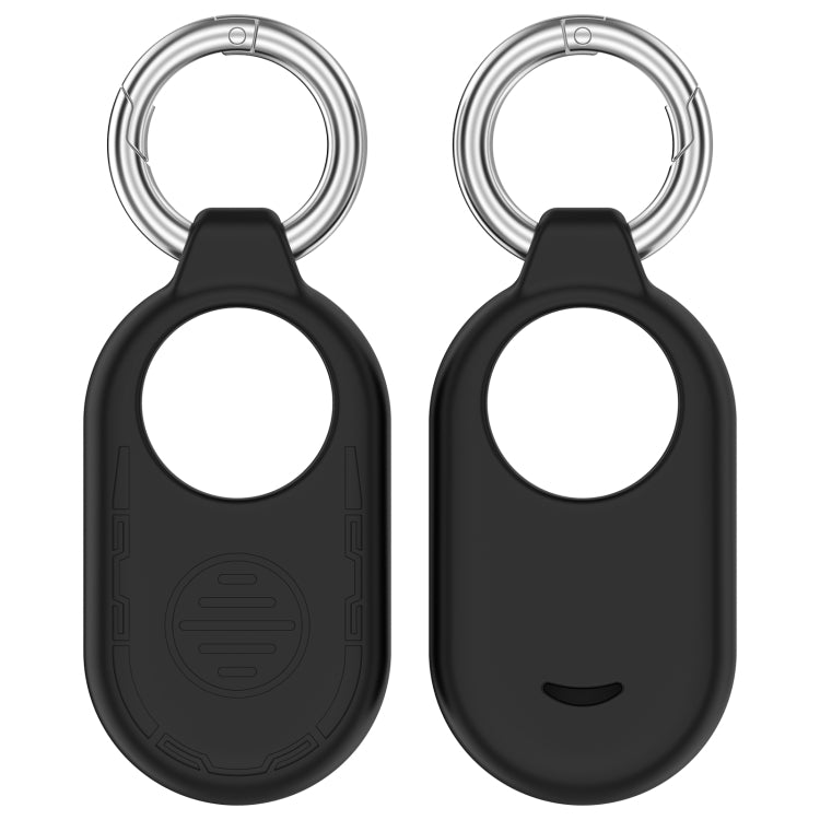For Samsung Galaxy SmartTag 2 Location Tracker Portable Silicone Protective Case(Black) - SmartTag Accessories by PMC Jewellery | Online Shopping South Africa | PMC Jewellery