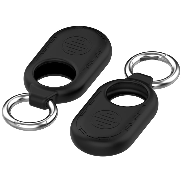 For Samsung Galaxy SmartTag 2 Location Tracker Portable Silicone Protective Case(Black) - SmartTag Accessories by PMC Jewellery | Online Shopping South Africa | PMC Jewellery