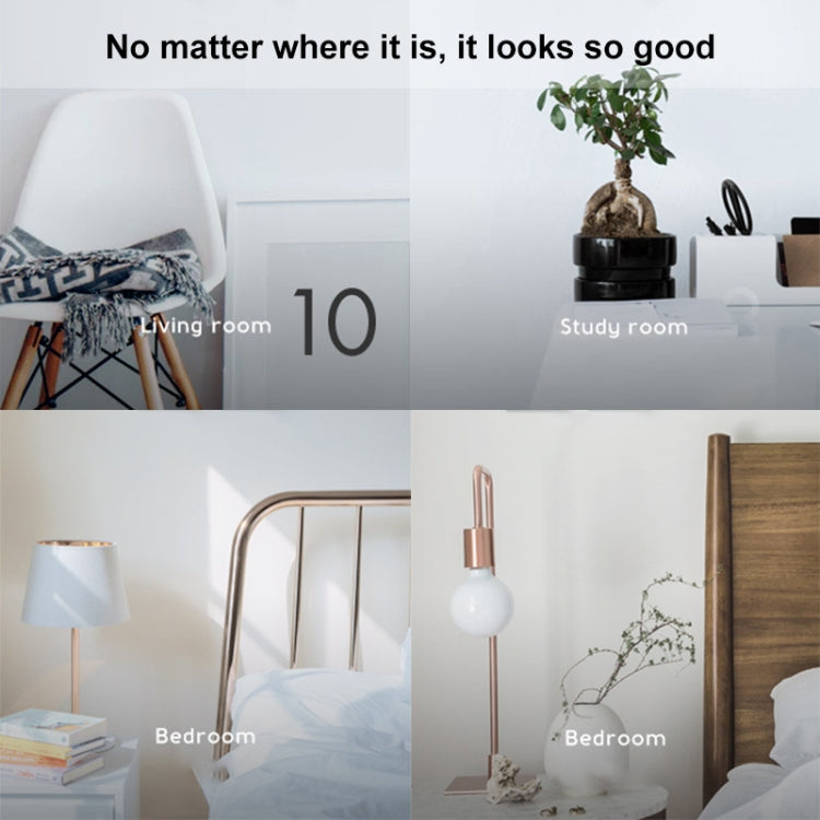 86mm Round LED Tempered Glass Switch Panel, Gold Round Glass, Style:Four Open Dual Control