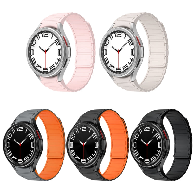 For Samsung Galaxy Watch 6 / 5 / 4 Magnetic Loop Silicone Watch Band(Starlight Color) - Watch Bands by PMC TechLife | Online Shopping South Africa | PMC TechLife