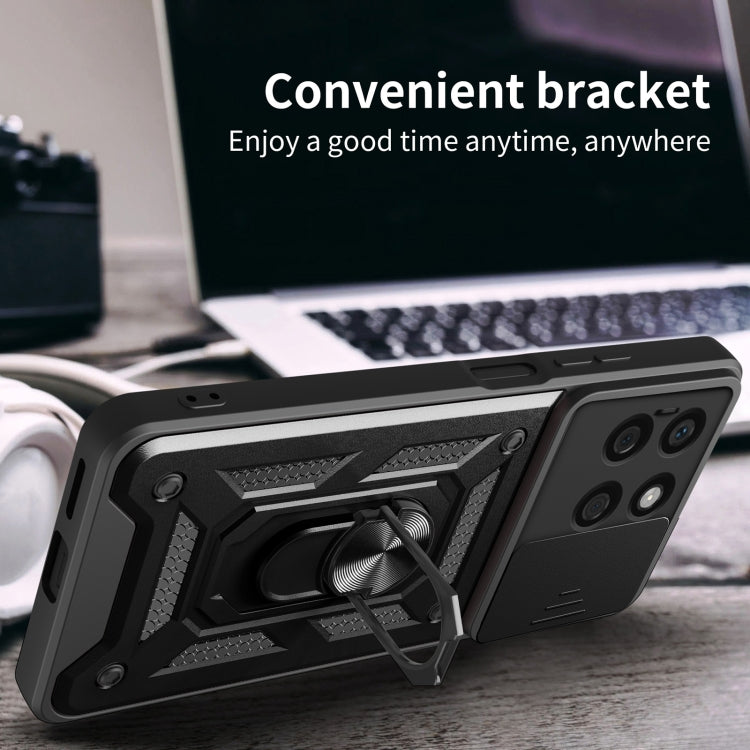 For Honor X8b Sliding Camera Cover Design TPU+PC Phone Case(Silver) - Honor Cases by PMC TechLife | Online Shopping South Africa | PMC TechLife | Buy Now Pay Later Mobicred