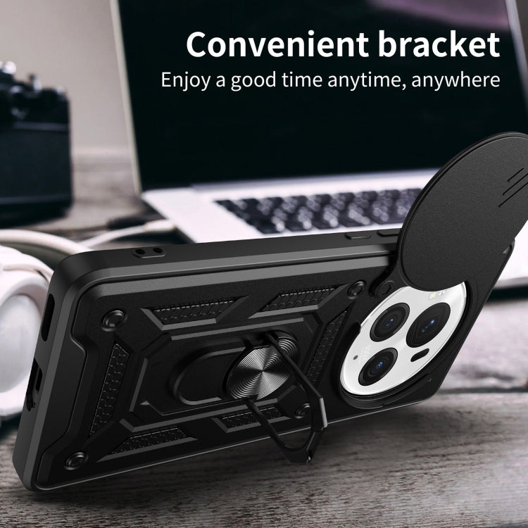 For Honor Magic6 Pro Sliding Camera Cover Design TPU+PC Phone Case(Rose Gold) - Honor Cases by PMC TechLife | Online Shopping South Africa | PMC TechLife | Buy Now Pay Later Mobicred