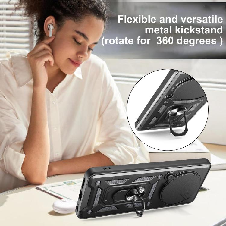 For Honor X9c Smart Sliding Camera Cover Design TPU+PC Phone Case(Rose Gold) - free shipping - PMC TechLife - Order now!