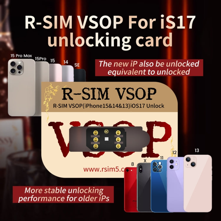 R-SIM VSOP Unlocking Card Sticker For iOS17 System Unlocking - Unlock SIM Card by PMC TechLife | Online Shopping South Africa | PMC TechLife