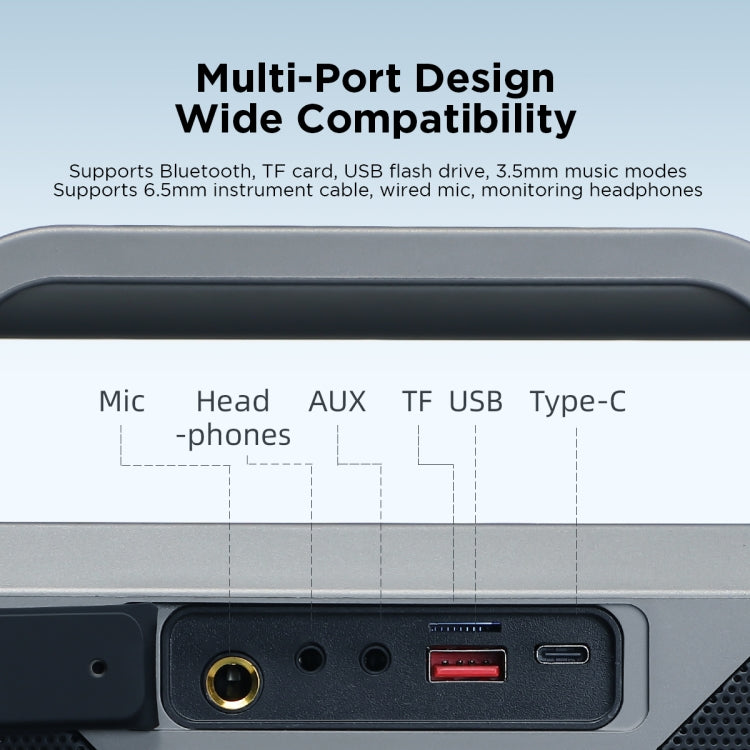 JOYROOM JR-MW03 Pies Series Party Double Microphone Bluetooth Speaker - free shipping - PMC Jewellery - Order now!