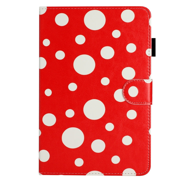 10 inch Dot Pattern Leather Tablet Case(Red White Dot) - 10 - 11 inch by PMC Jewellery | Online Shopping South Africa | PMC Jewellery | Buy Now Pay Later Mobicred