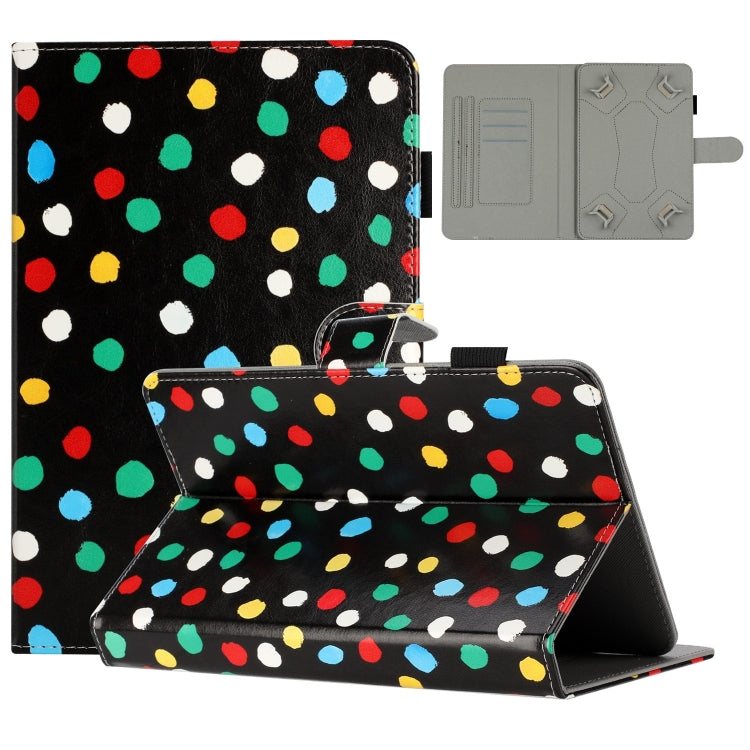 10 inch Dot Pattern Leather Tablet Case(Black Colorful Dot) - free shipping - PMC Jewellery - Order now!