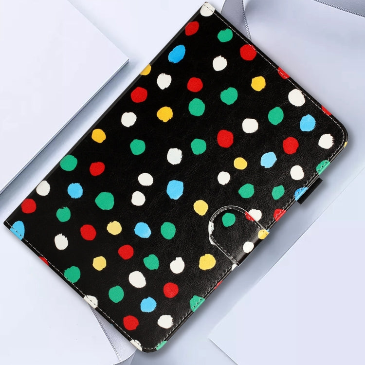 10 inch Dot Pattern Leather Tablet Case(Black Colorful Dot) - free shipping - PMC Jewellery - Order now!