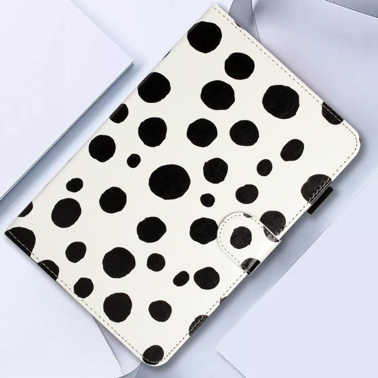 10 inch Dot Pattern Leather Tablet Case(White Black Dot) - 10 - 11 inch by PMC Jewellery | Online Shopping South Africa | PMC Jewellery | Buy Now Pay Later Mobicred
