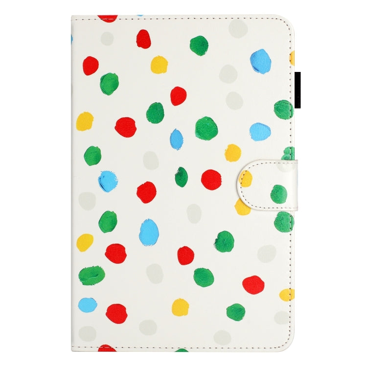 10 inch Dot Pattern Leather Tablet Case(White Colorful Dot) - 10 - 11 inch by PMC Jewellery | Online Shopping South Africa | PMC Jewellery | Buy Now Pay Later Mobicred