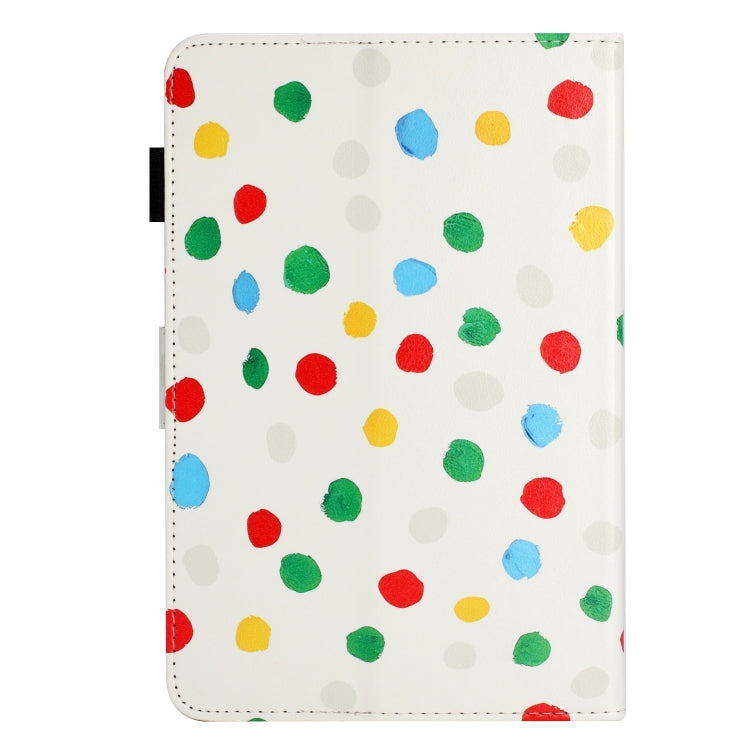 10 inch Dot Pattern Leather Tablet Case(White Colorful Dot) - 10 - 11 inch by PMC Jewellery | Online Shopping South Africa | PMC Jewellery | Buy Now Pay Later Mobicred