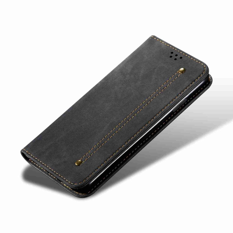 For Motorola Edge 40 Neo Denim Texture Flip Leather Phone Case(Black) - free shipping - PMC TechLife - Order now!