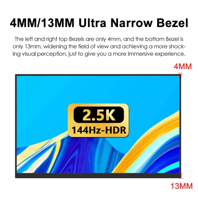 18 inch HDR 2560x1600P IPS Screen Portable Monitor(US Plug)